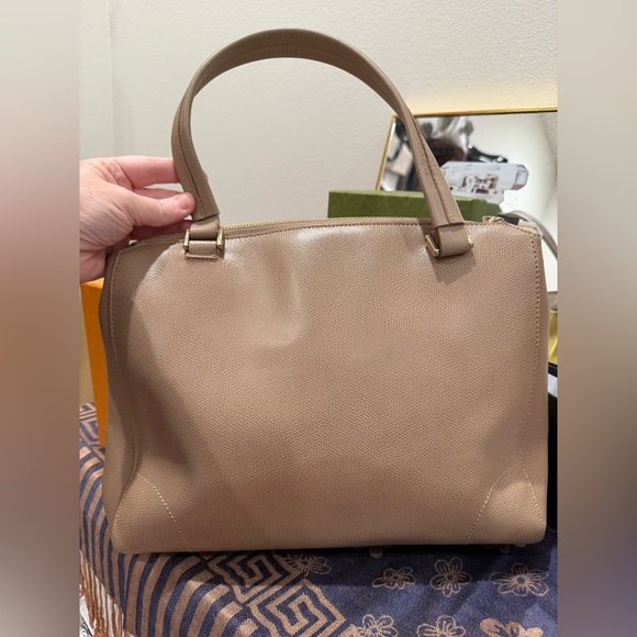 Furla Yellow and Cream Satchel - Picture 2 of 11